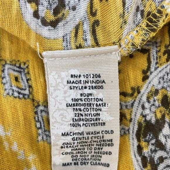 Soft Surroundings Paisley Boho Cotton Sleeveless Dress Medium - Picture 13 of 14